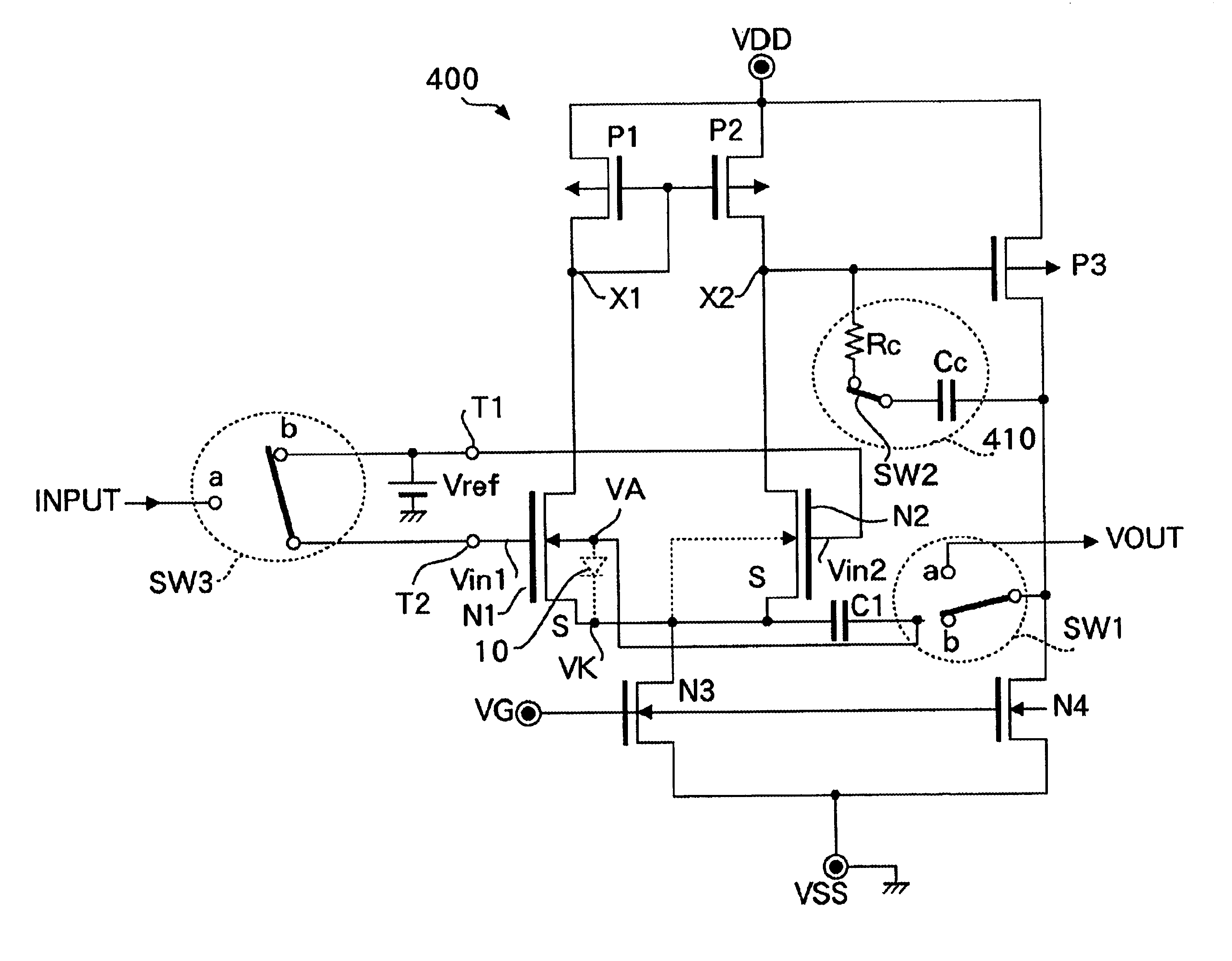 Comparator with offset canceling function and D/A conversion apparatus with offset canceling function