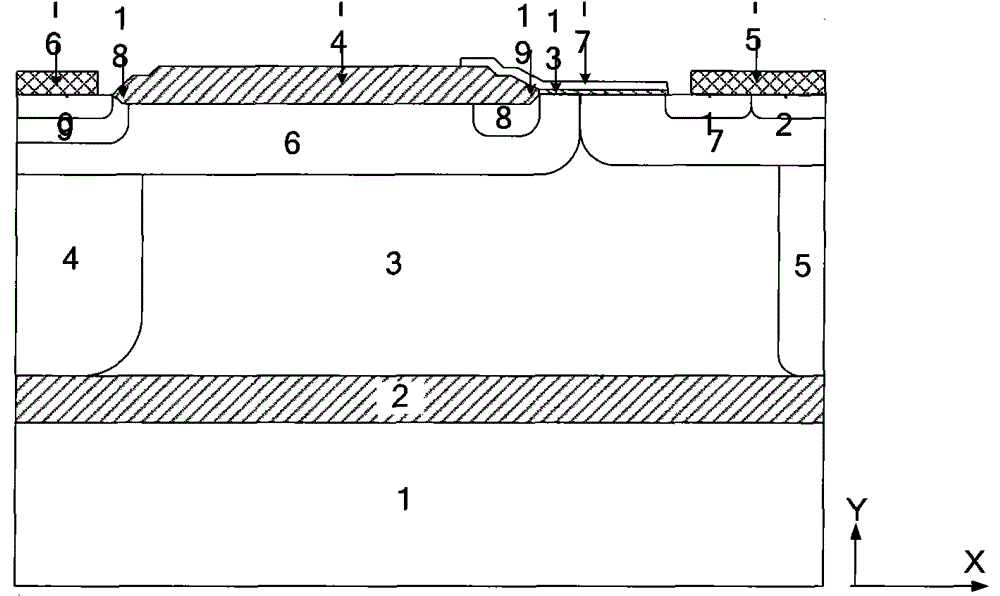 Silicon-on-insulator lateral N-type insulated gate bipolar transistor