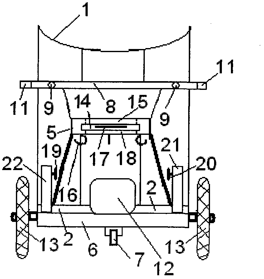 Oxygen-absorbing and abdomen-supporting device with shield convenient for defecation in process of conveying pregnant woman for inspection