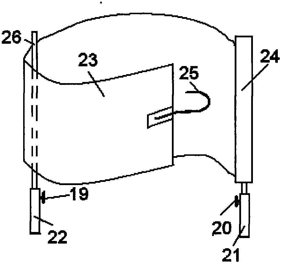 Oxygen-absorbing and abdomen-supporting device with shield convenient for defecation in process of conveying pregnant woman for inspection
