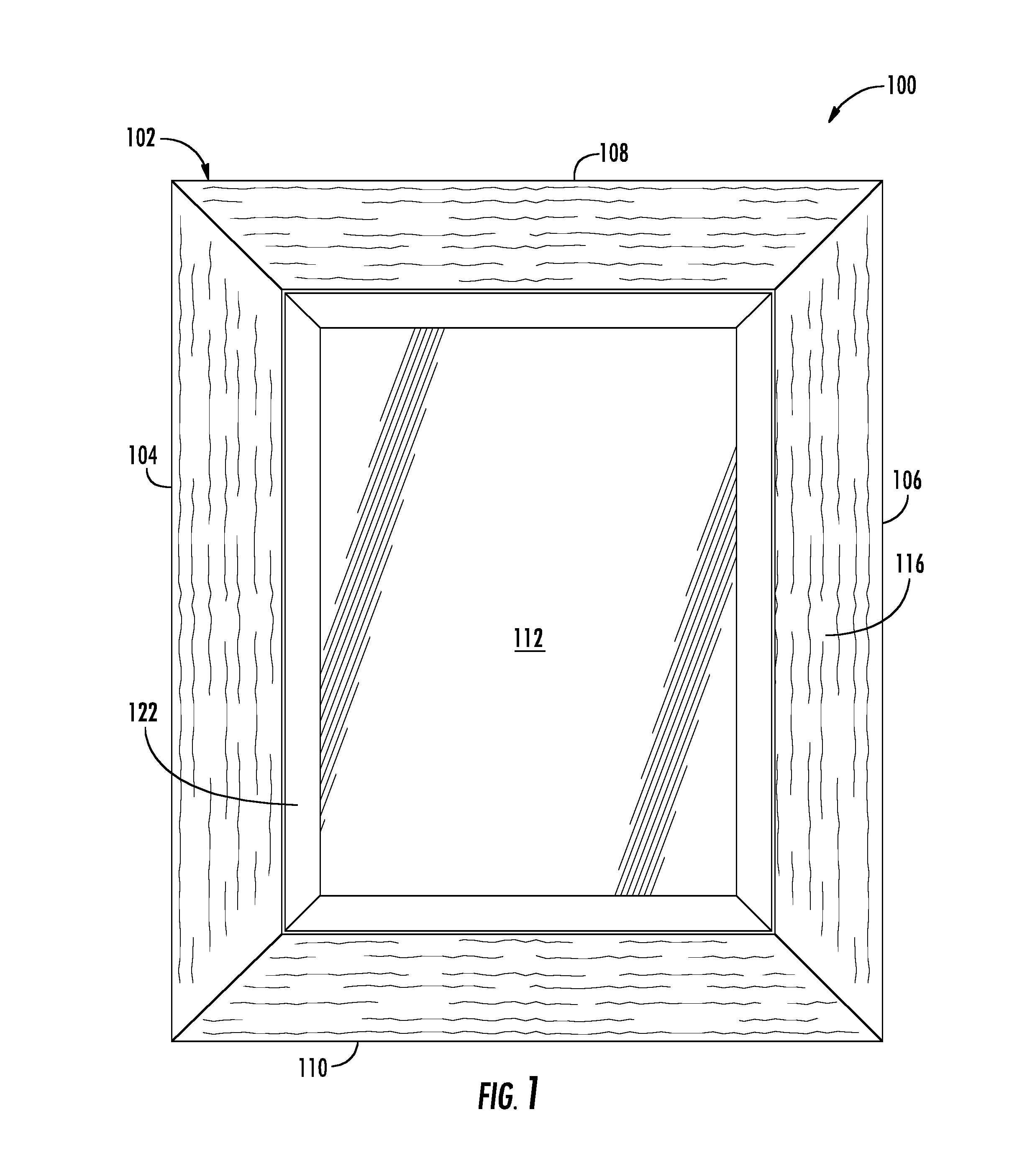 Method for mounting an electronic tablet onto custom frame moulding