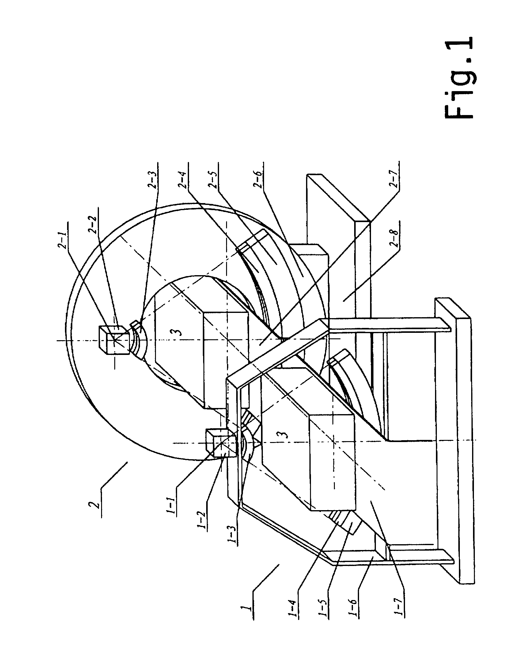Gamma radiation imaging system for non-destructive inspection of the luggage