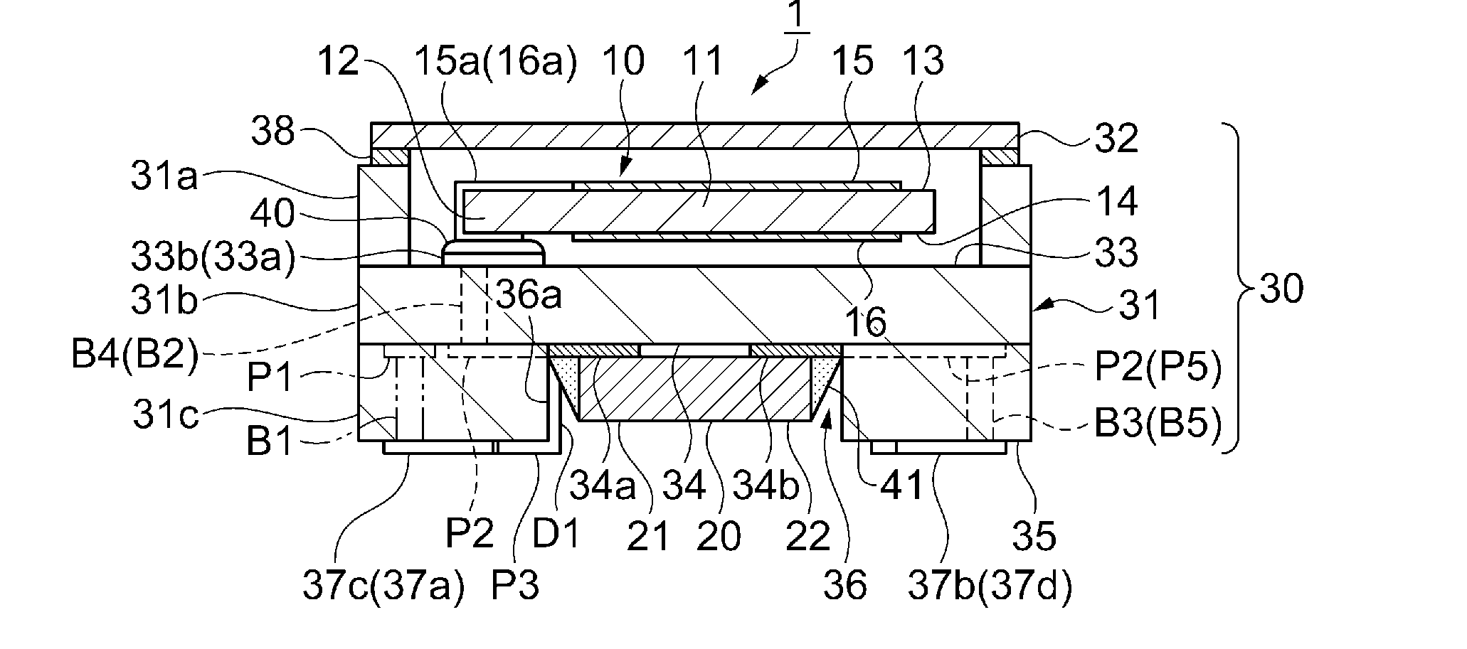 Package, resonation device, oscillator, electronic device, and moving object