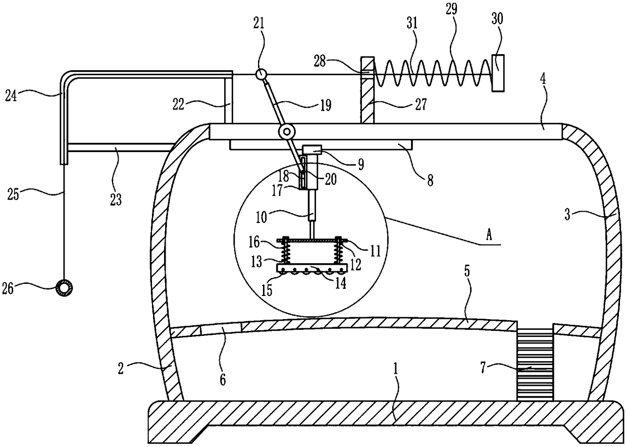 Back massage equipment