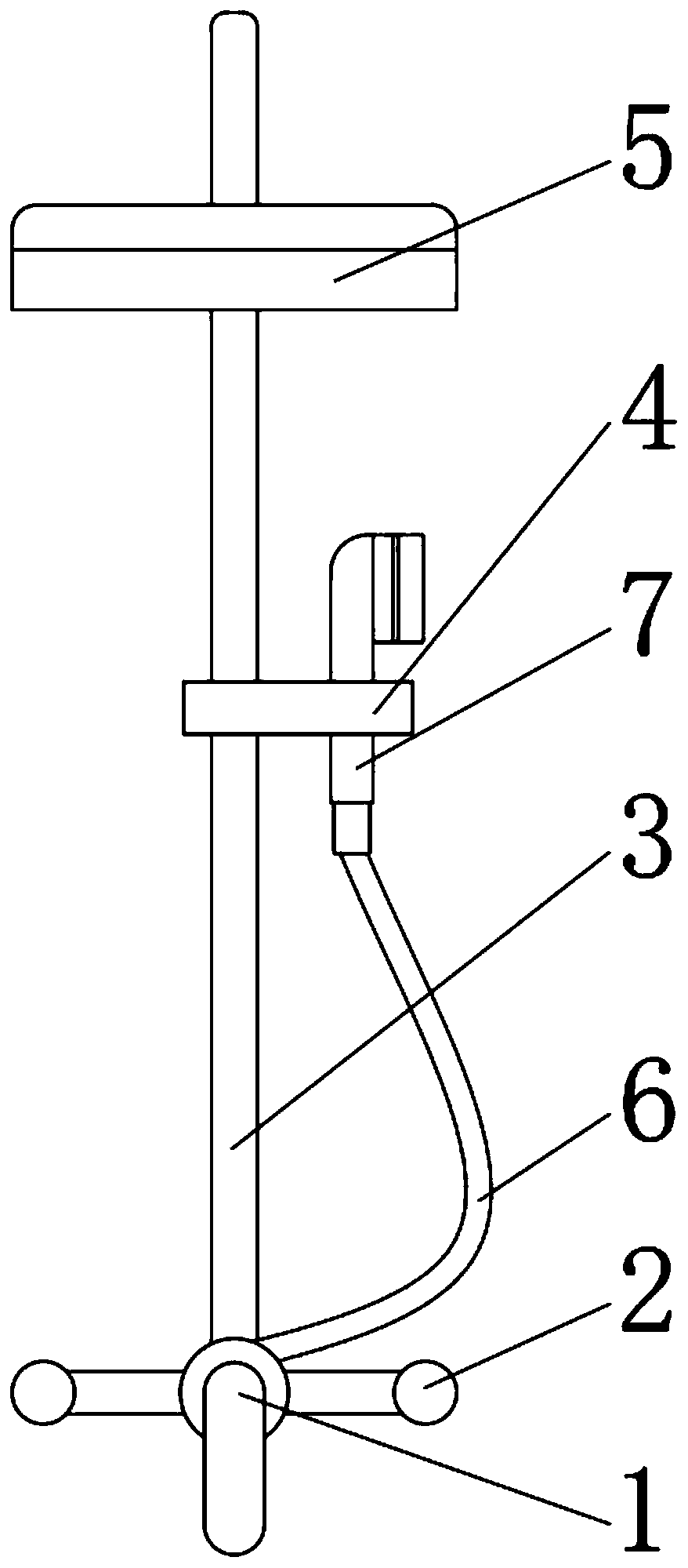 Bathroom shower head convenient to use