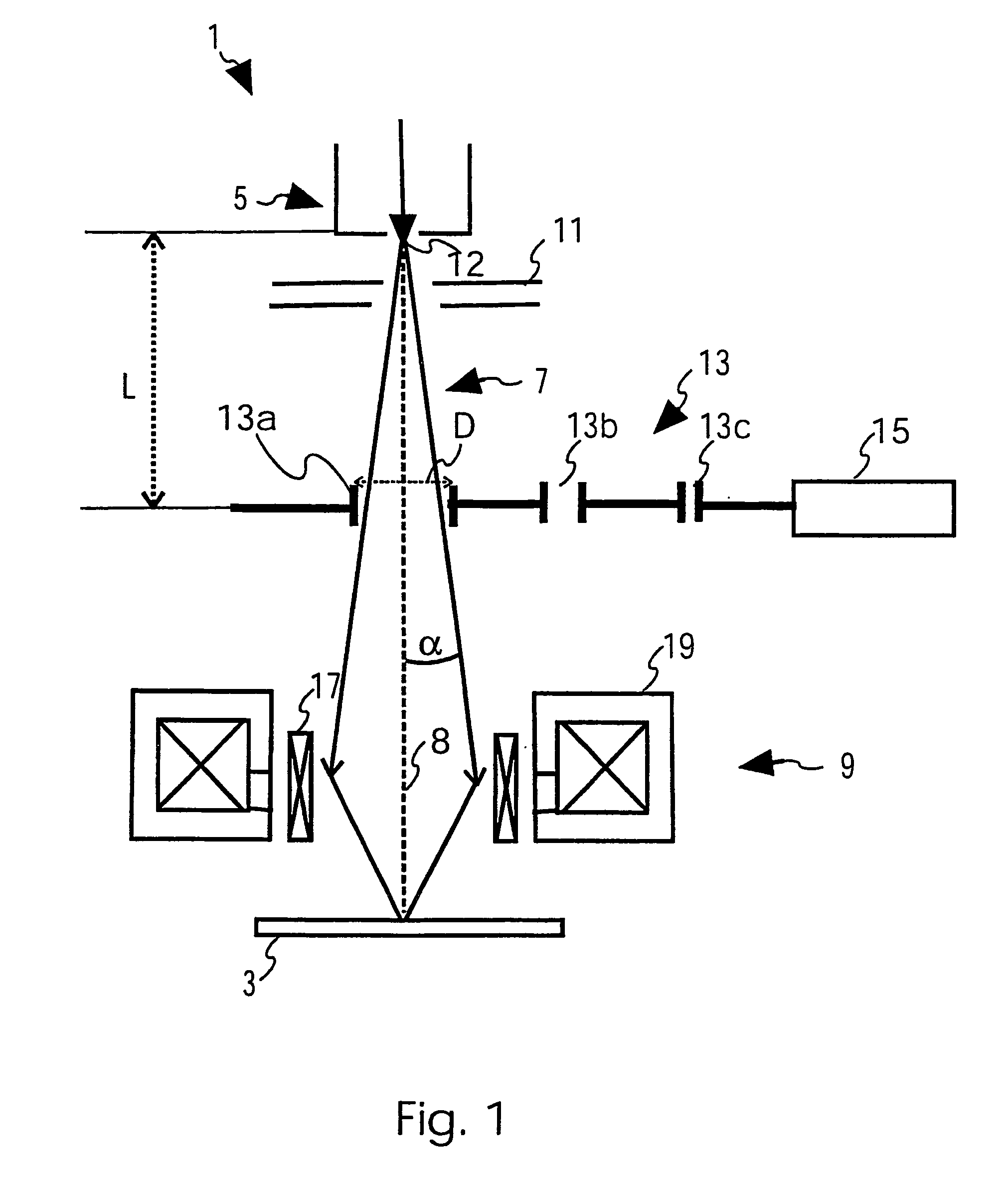 Charged Particle Beam Device with Aperture