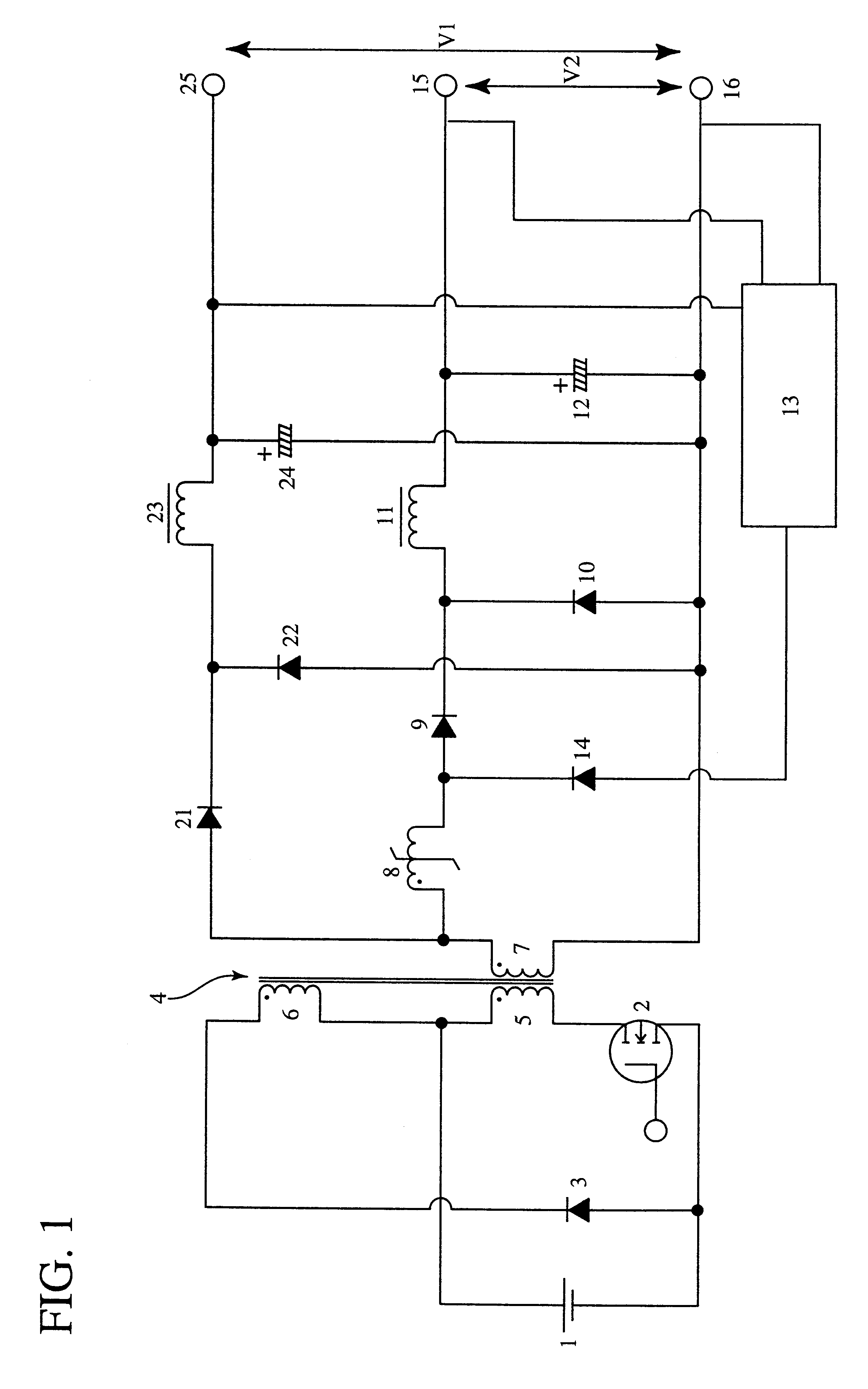 Magnetic core for saturable reactor, magnetic amplifier type multi-output switching regulator and computer having magnetic amplifier type multi-output switching regulator