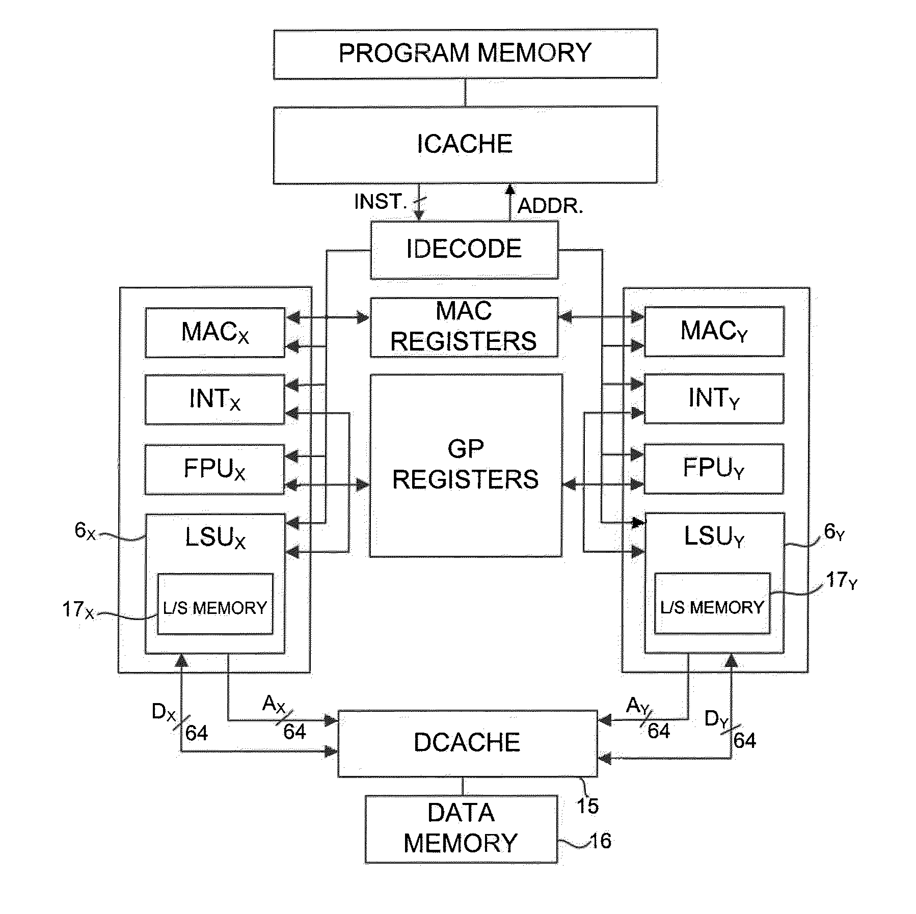 Microprocessor with integrated high speed memory