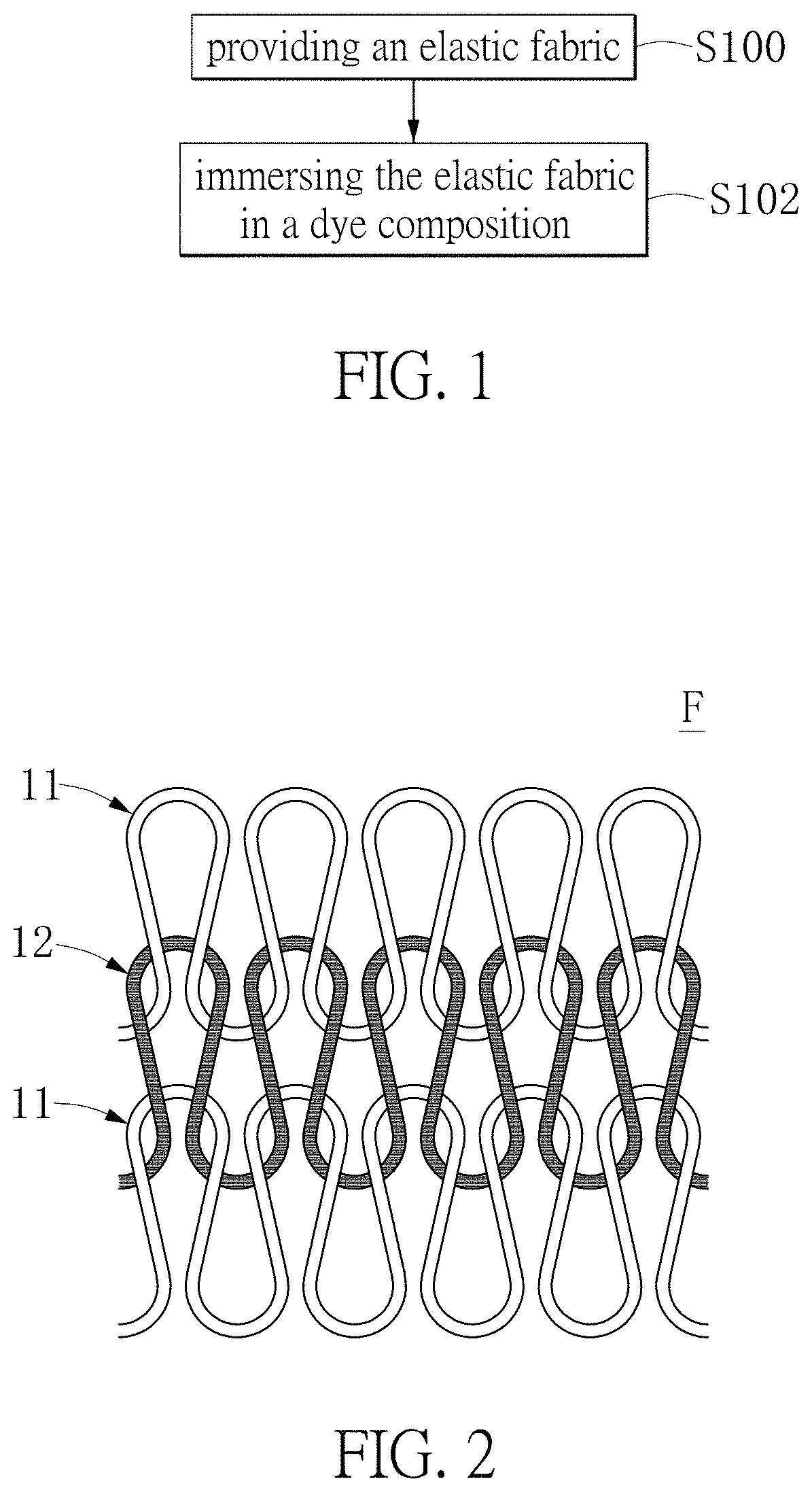 Dye composition and dyeing method for elastic fabric