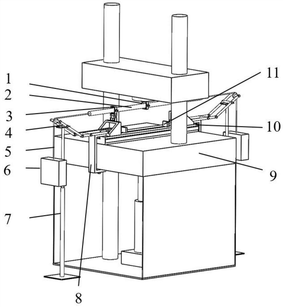 An experimental method and device for bending stiffness of overhead cables under tension-bending combination