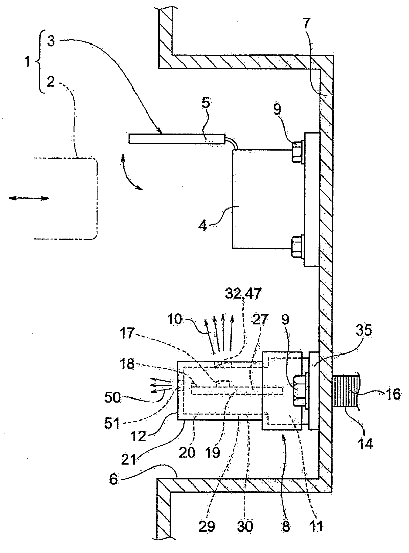 Waterproof structure of wire leading portion