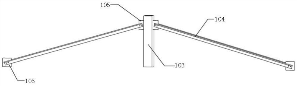 A fully assembled prestressed frame cable system composite structure