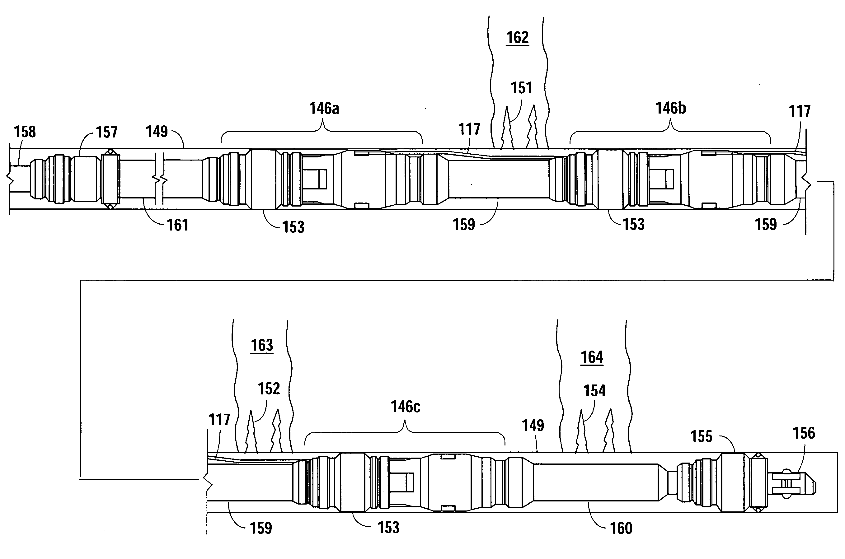 Method and apparatus for single-trip wellbore treatment
