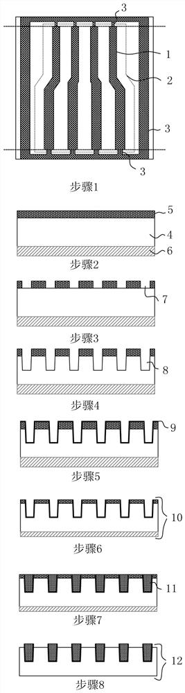 Forming method of semi-embedded thick copper fine circuit of flexible packaging substrate