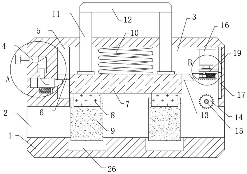 Steel wire rope pre-tightening and locking device of tower crane