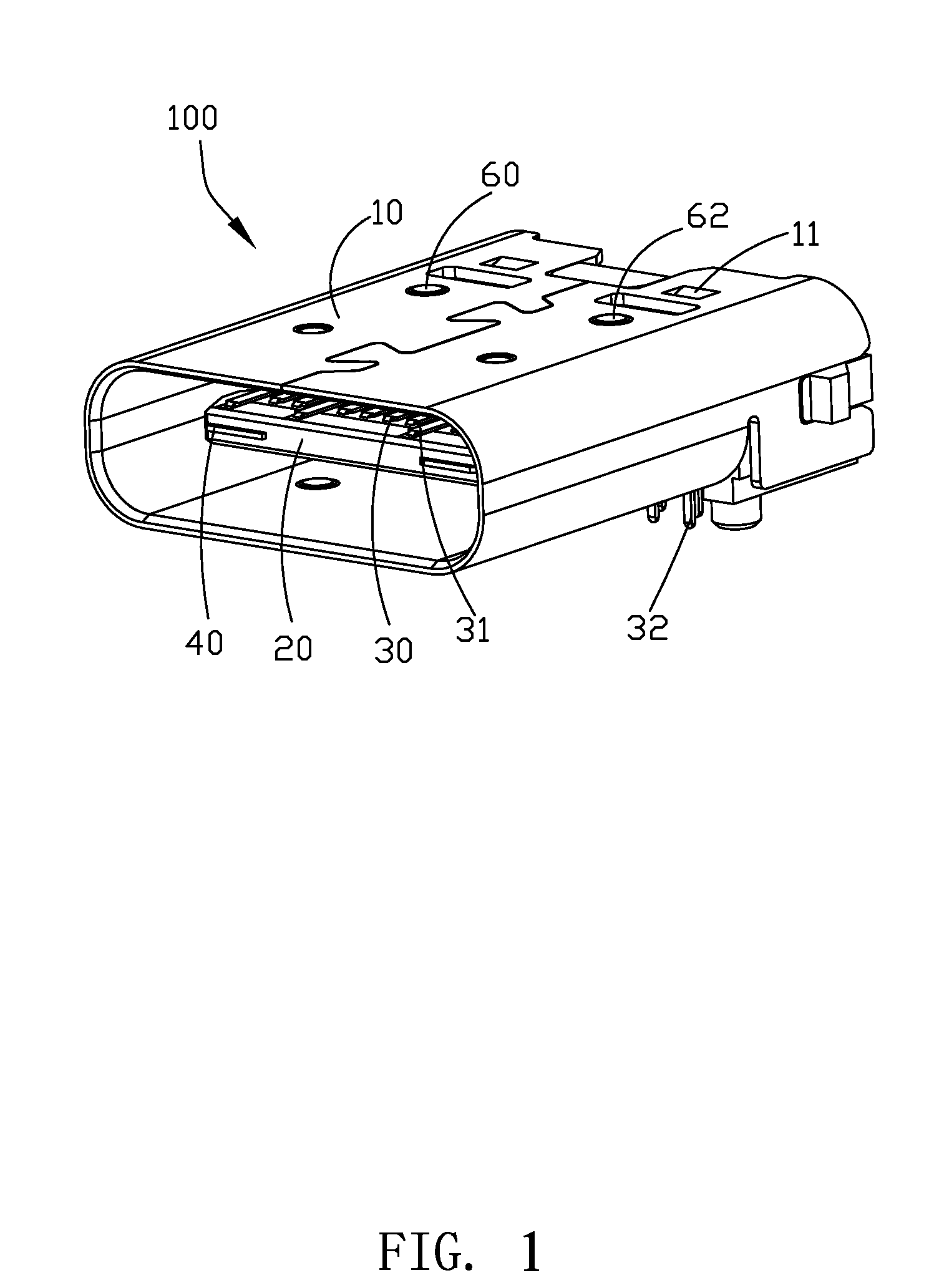 Electrical connector with inner shell in two pieces