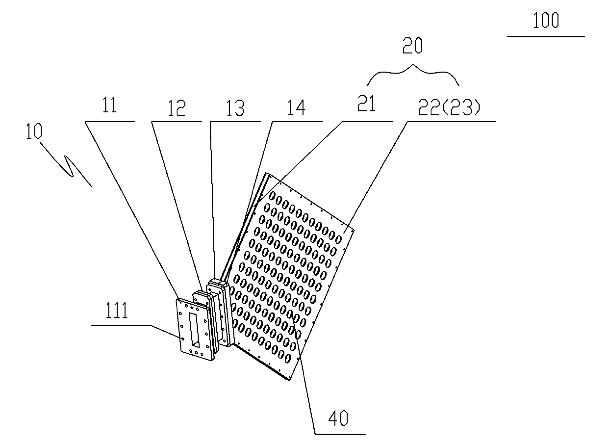 Microwave heating energy-feedback antenna and manufacturing method thereof