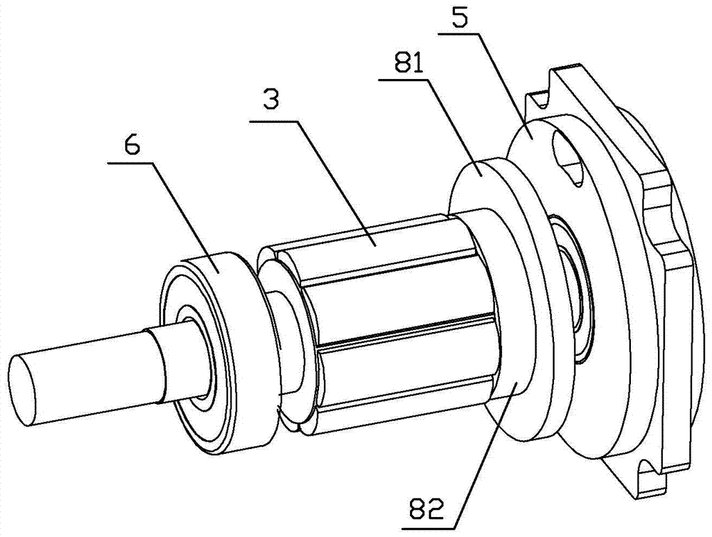 Servo motor with inertia disc and its installation method