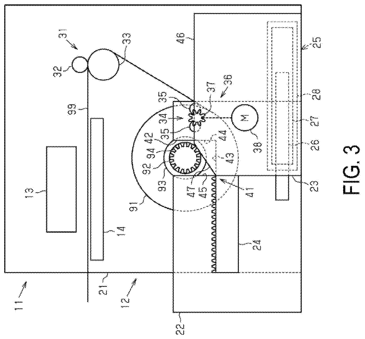 Transport device and recording device