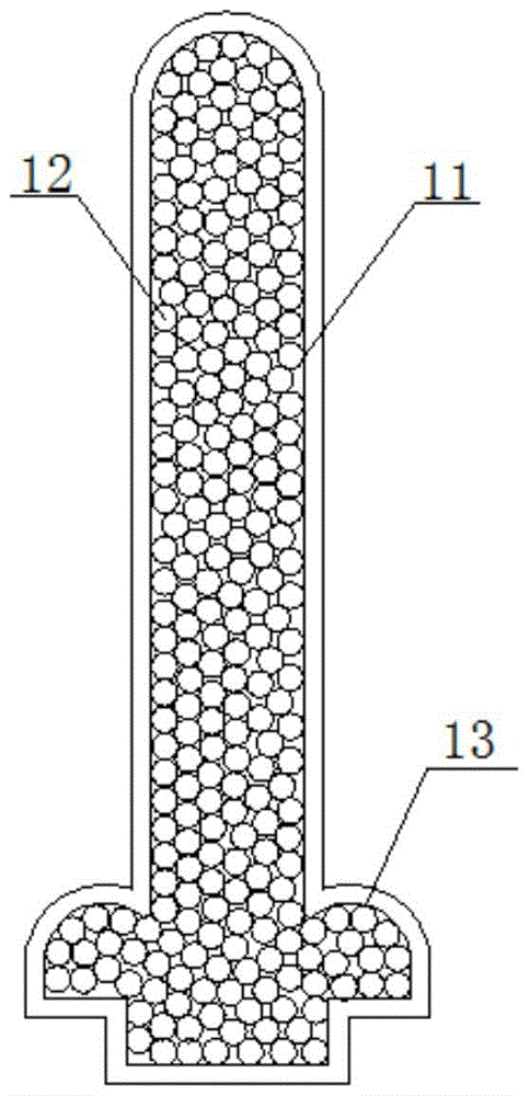 A kind of soft-body filled paddle board for crawler-type amphibious walking device