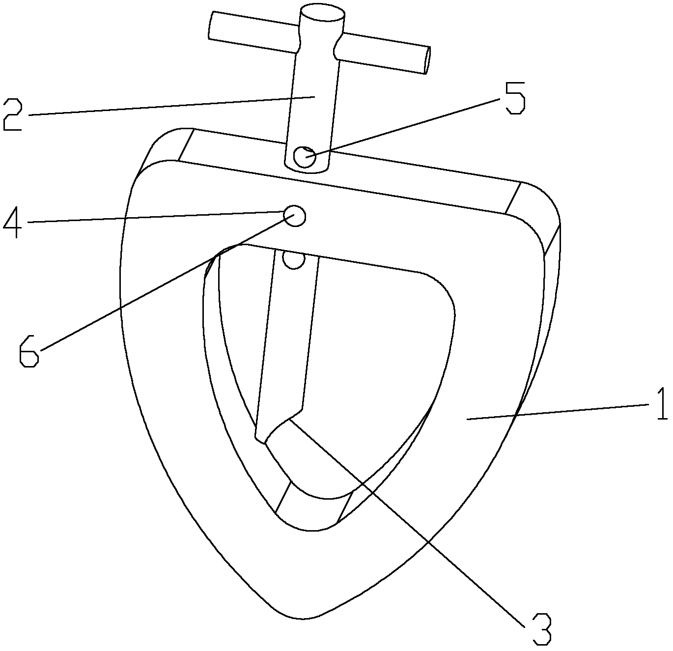 Heart-shaped fixture