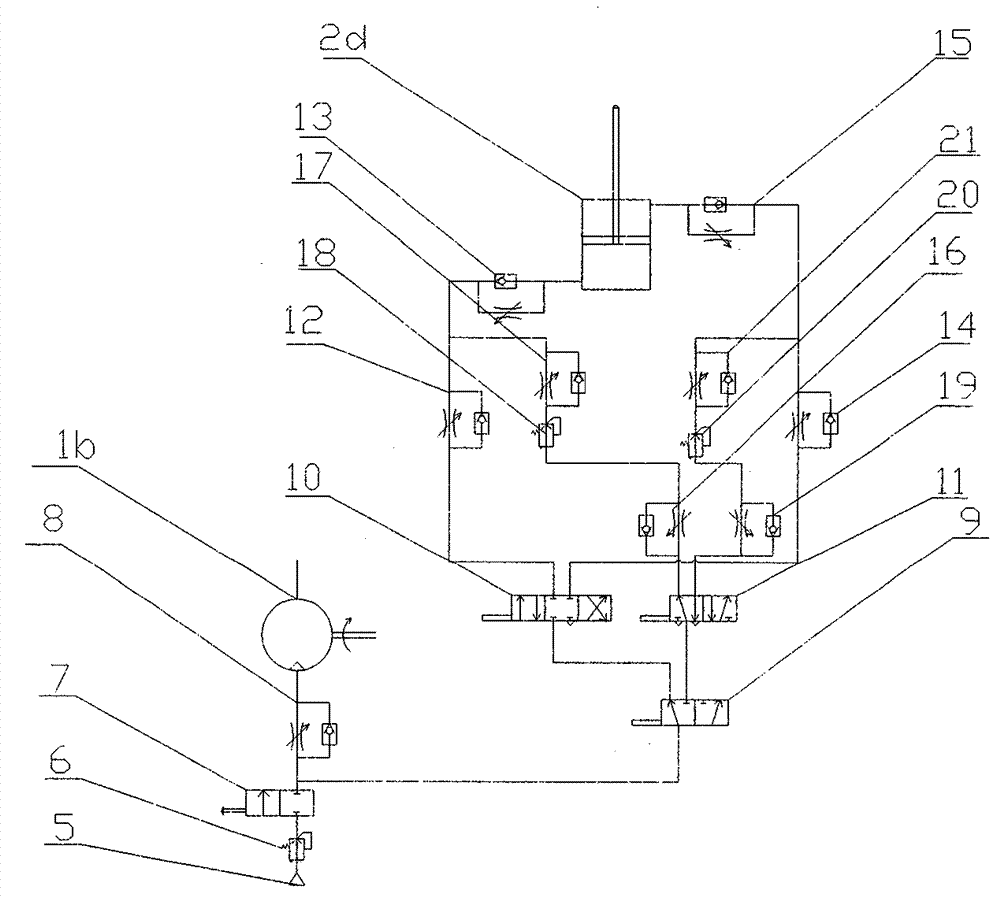 Pneumatic hacksawing machine and pneumatic control system of pneumatic hacksawing machine