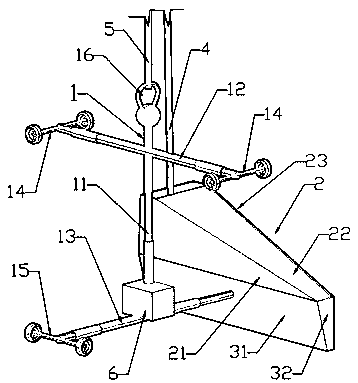 Single-side plastering device for narrow and small space