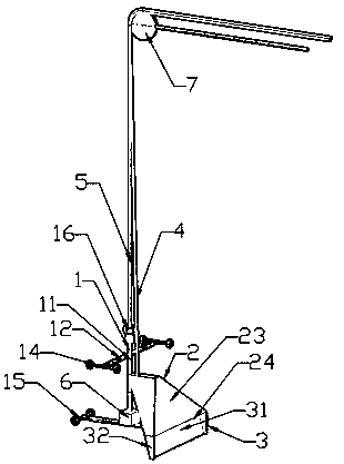 Single-side plastering device for narrow and small space