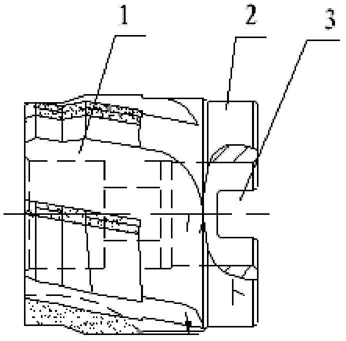 Process for processing sand outlets of engine cylinder