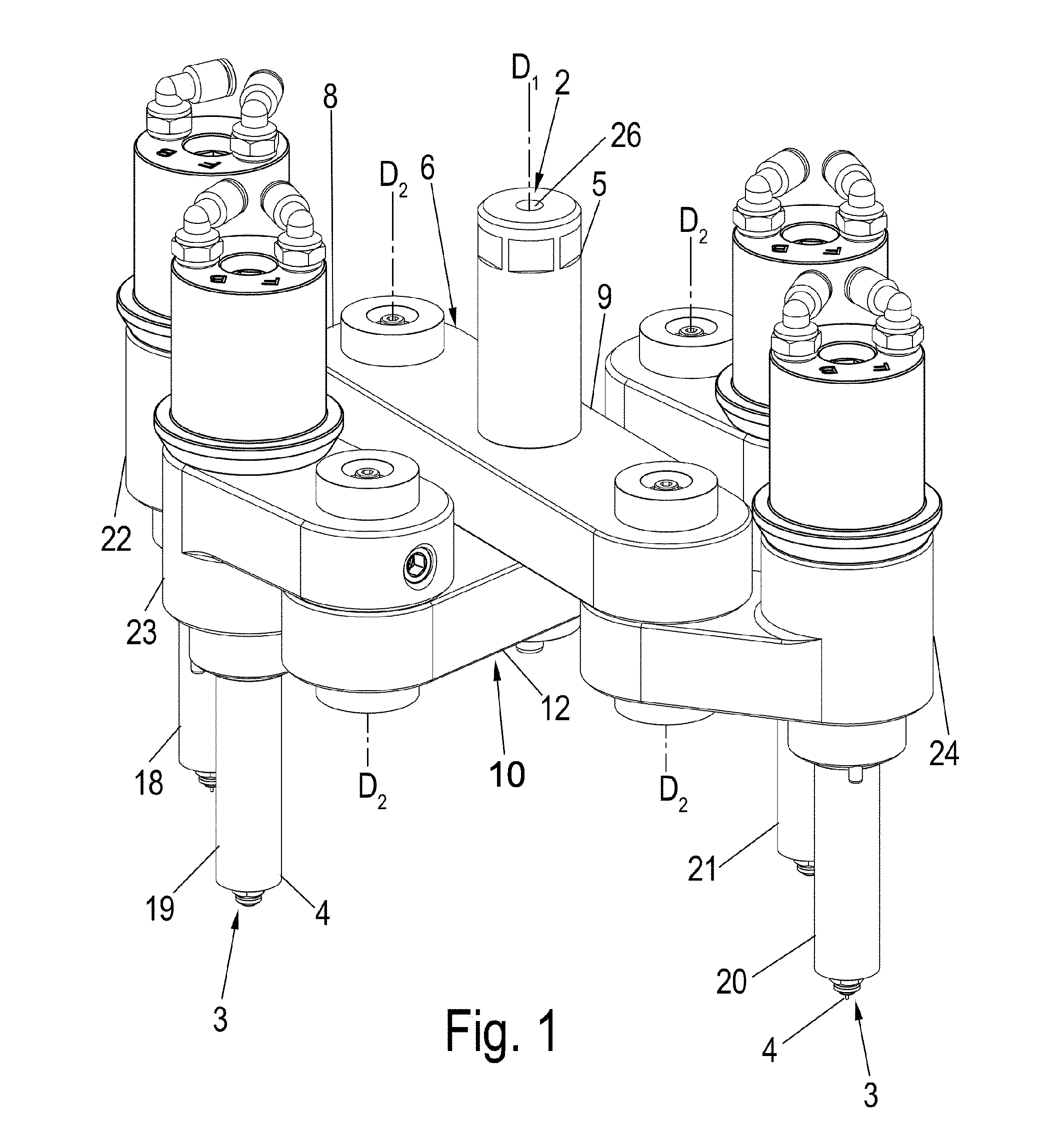 Hot channel distributor arrangement for a hot channel system