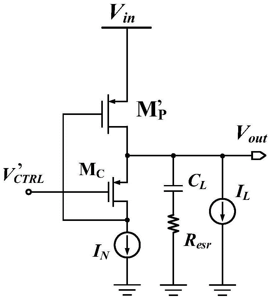 A cascode fully integrated low-leakage linear regulator circuit