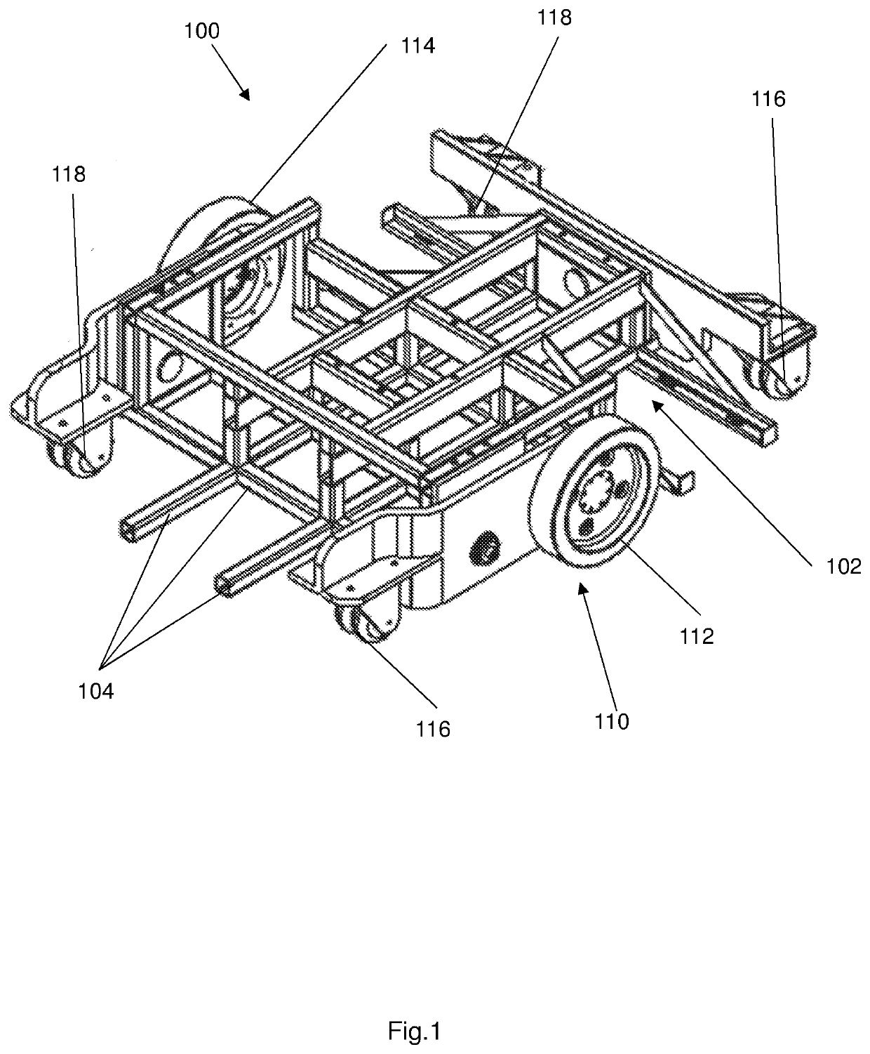 Load supporting apparatus for an automated guide vehicle