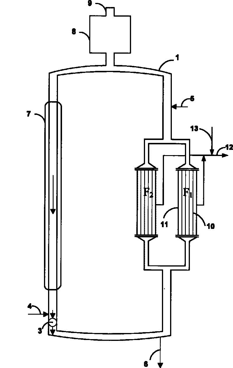 Integrated reacting and separating device