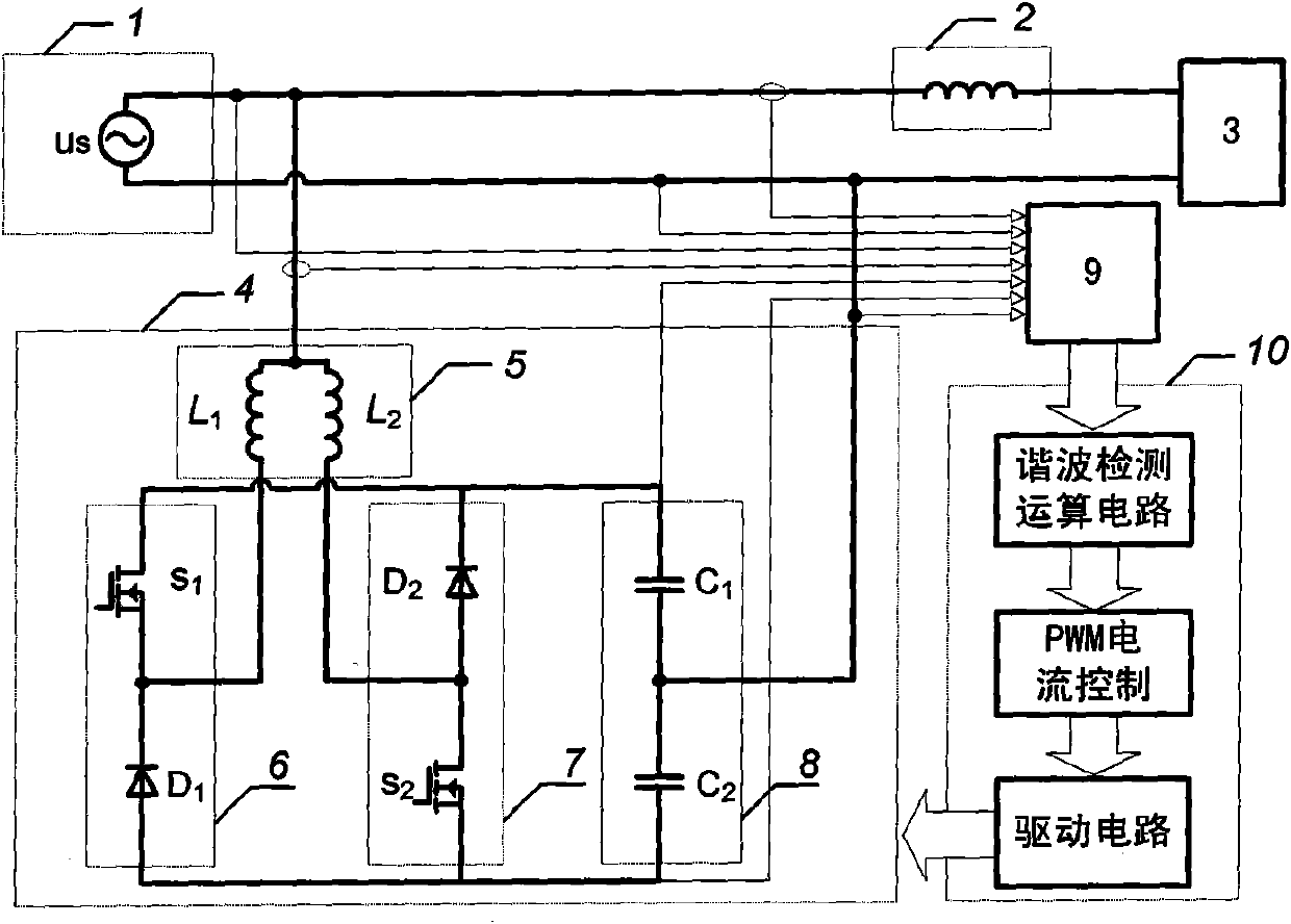 Single-phase and three-phase dual-buck type half-bridge parallel active power filter