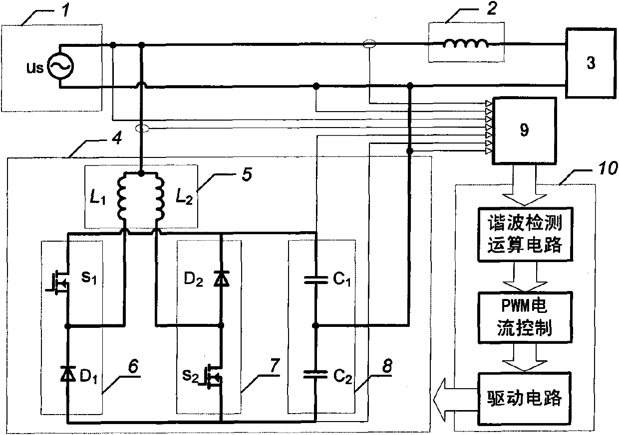 Single-phase and three-phase dual-buck type half-bridge parallel active power filter