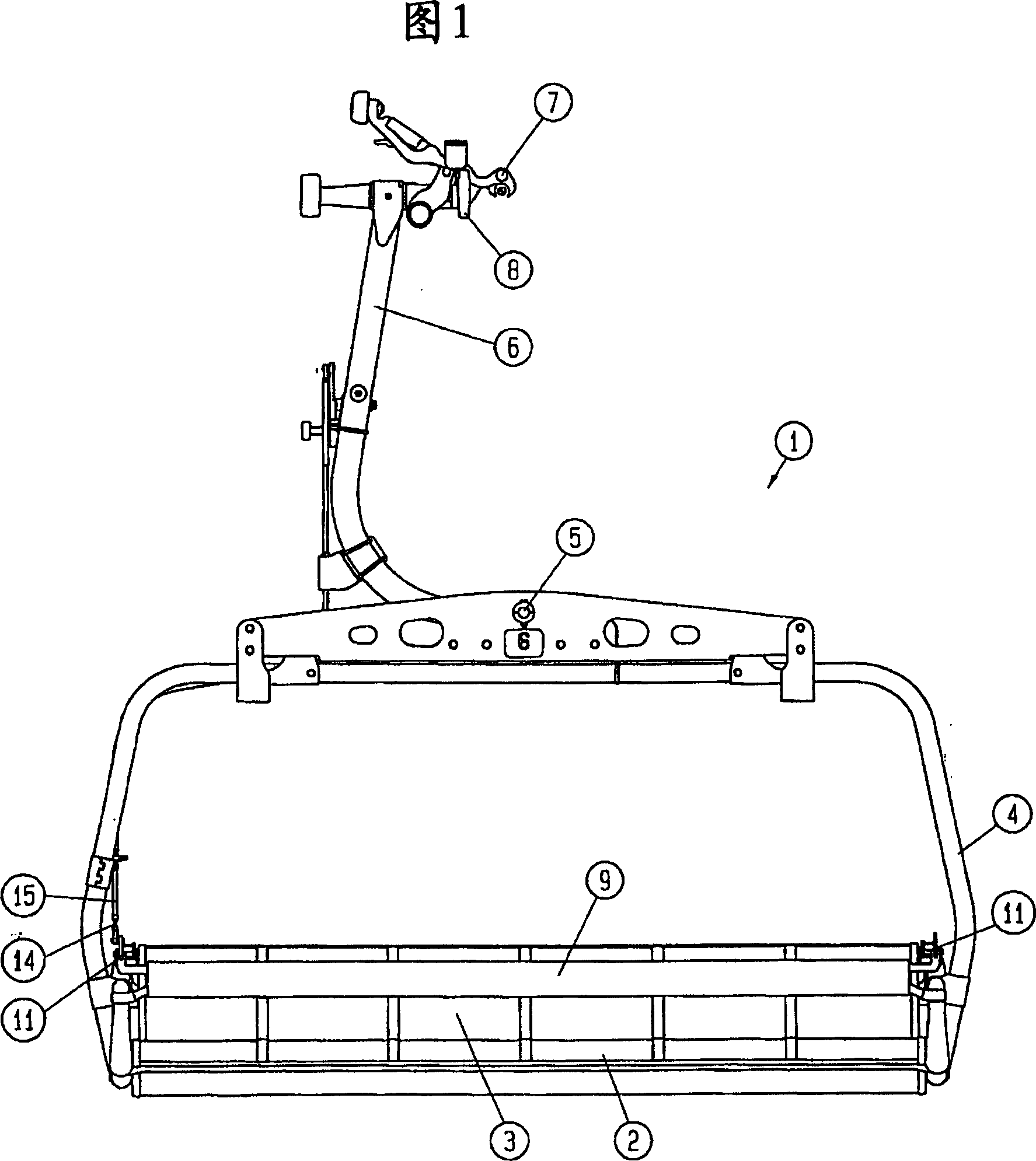 Ropeway with safety device