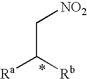 Method for producing an optically active nitro compound