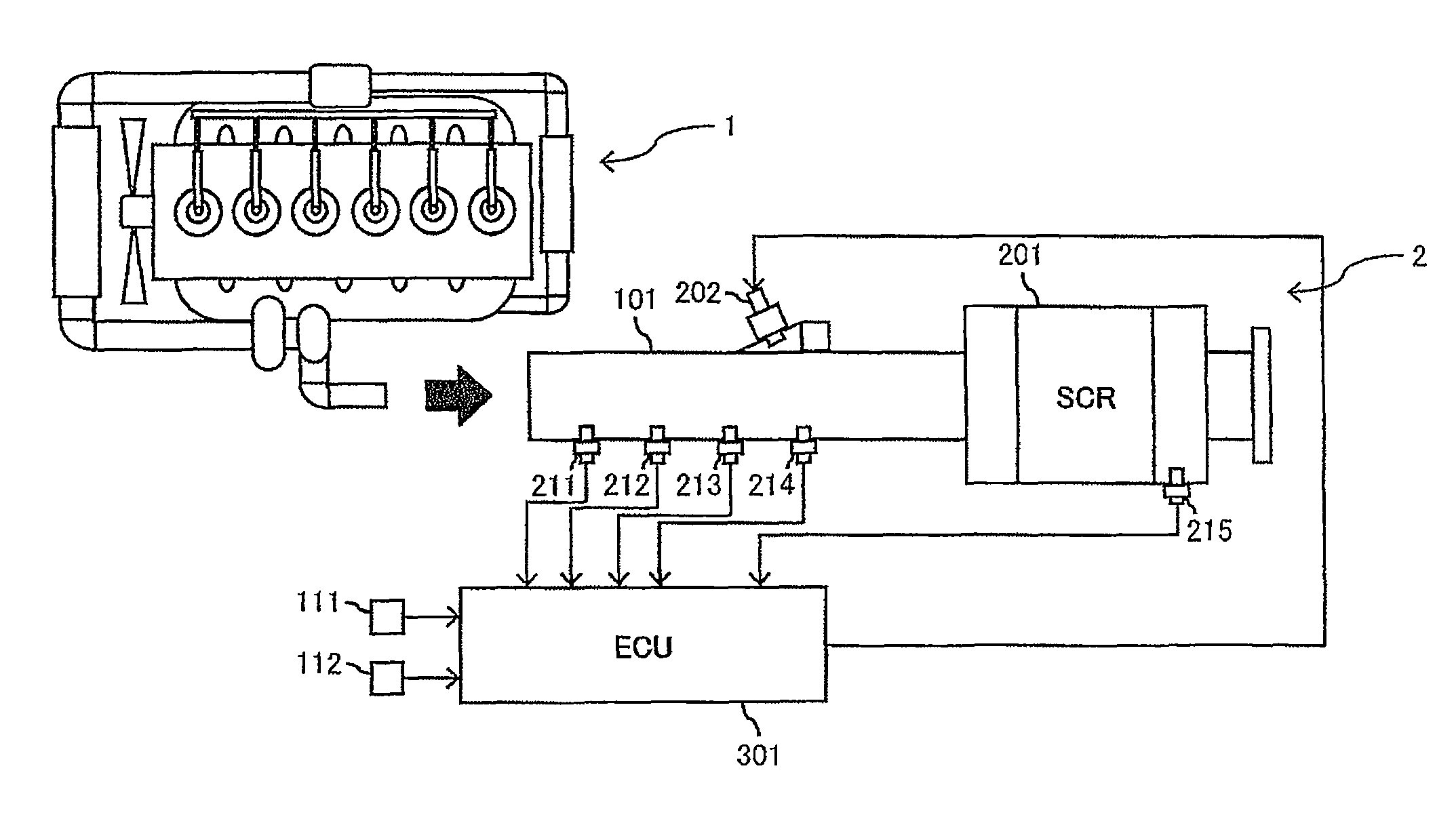 Engine exhaust purification device