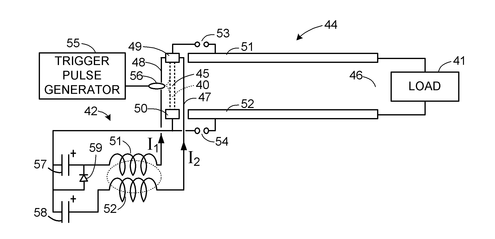 Method and apparatus for pulsed power generation