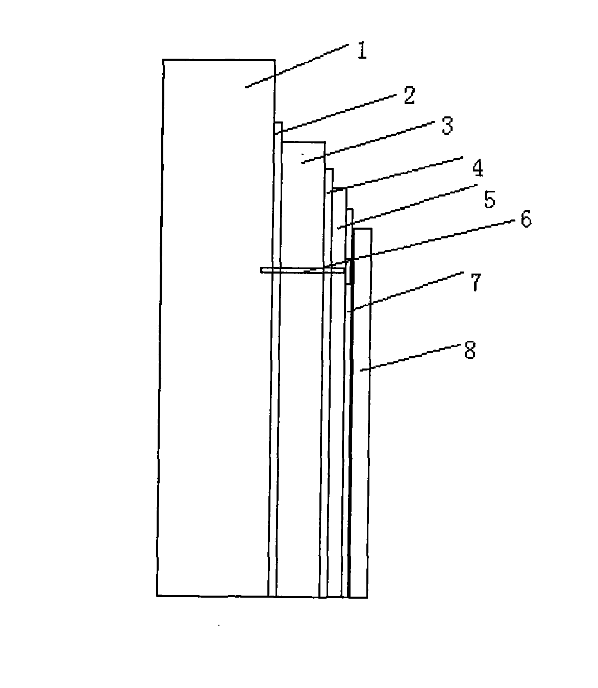 External insulating system for thinly plastered external wall of extruded polystyrene board