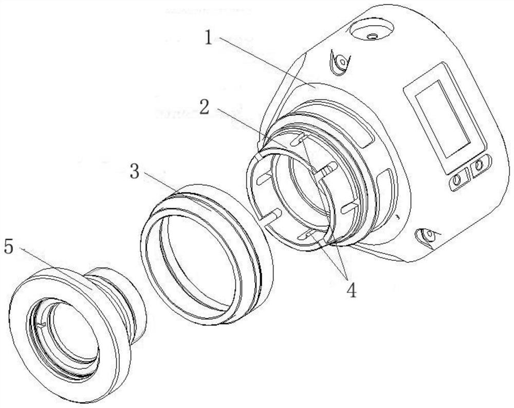 A lens locking and dismounting mechanism and method