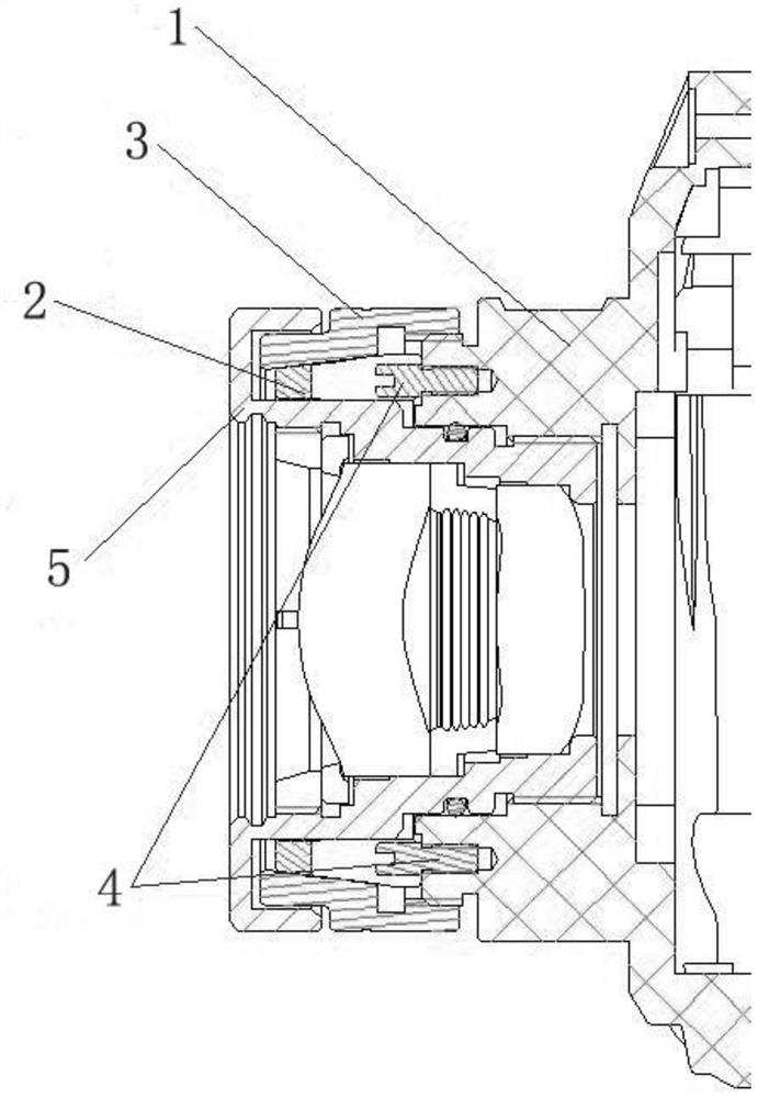 A lens locking and dismounting mechanism and method