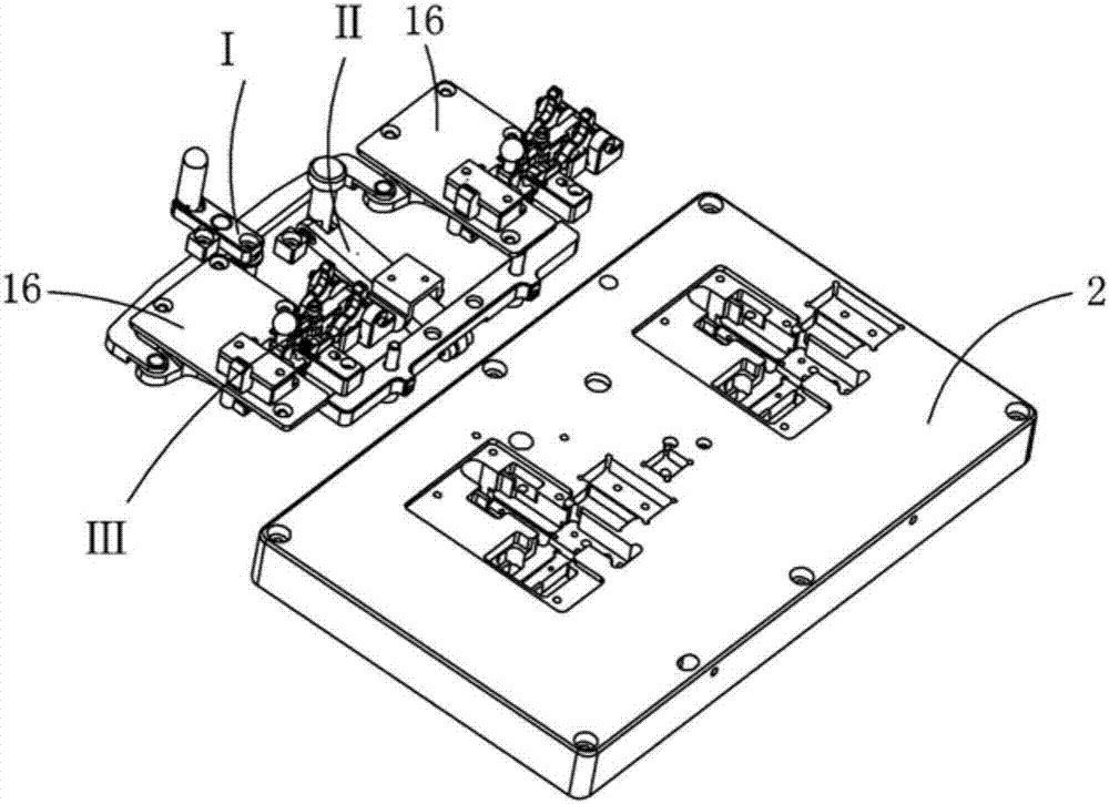 A double-station linkage positioning device