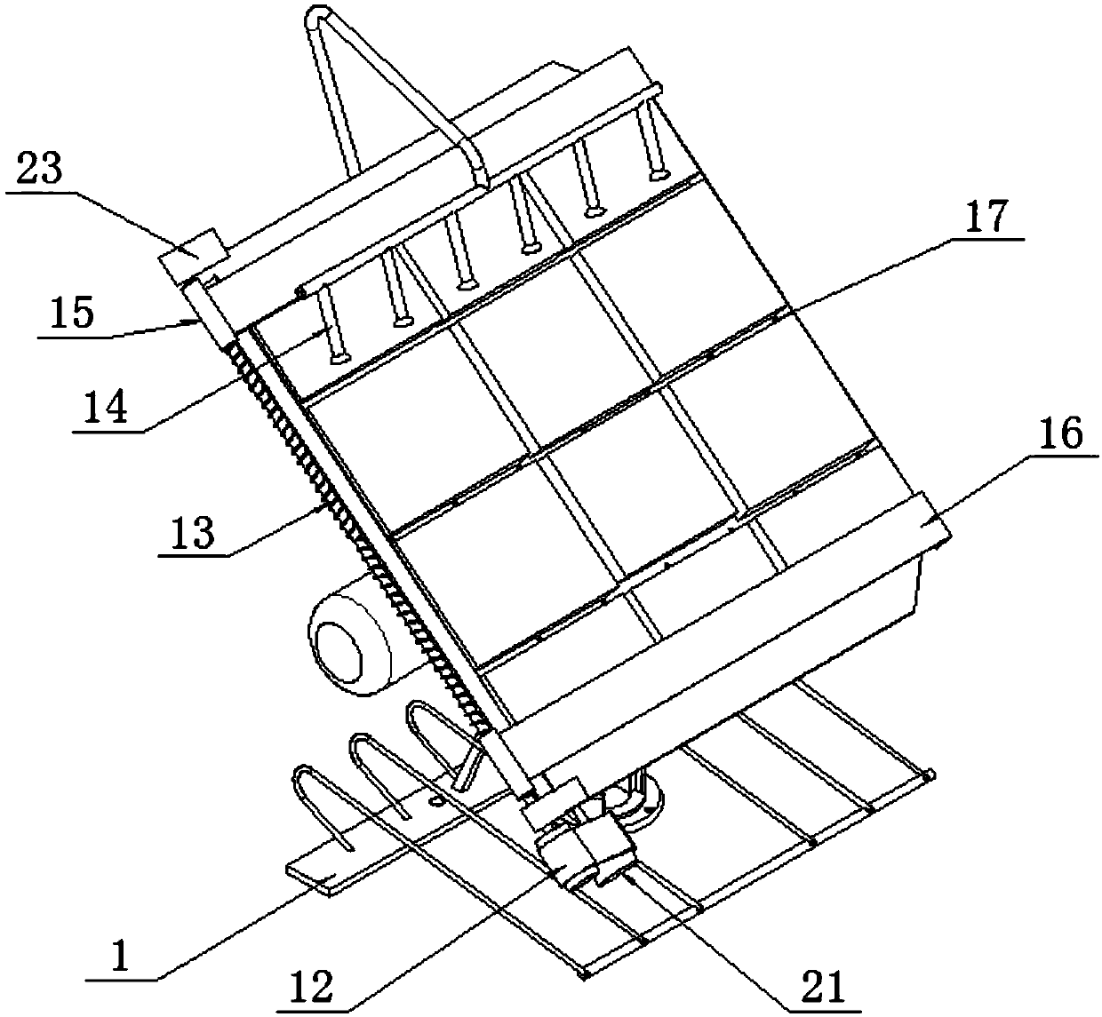 Multifunctional new energy solar device with greening structure