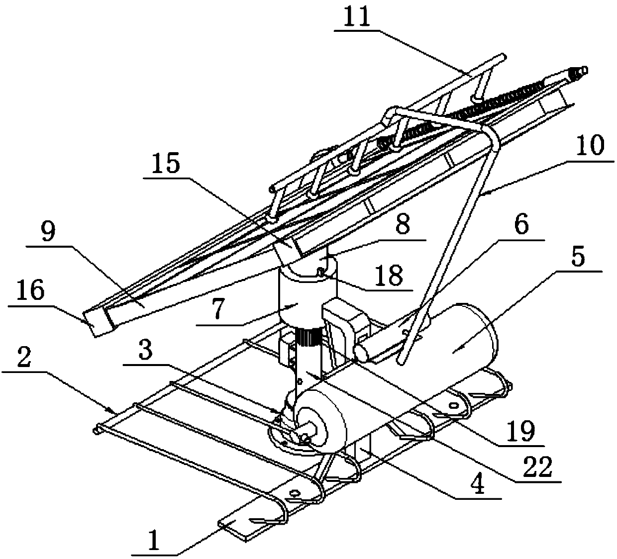 Multifunctional new energy solar device with greening structure