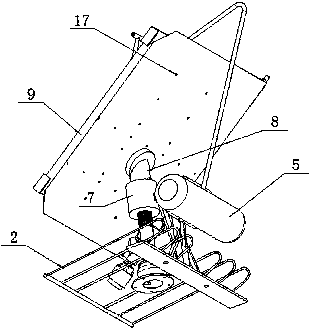 Multifunctional new energy solar device with greening structure