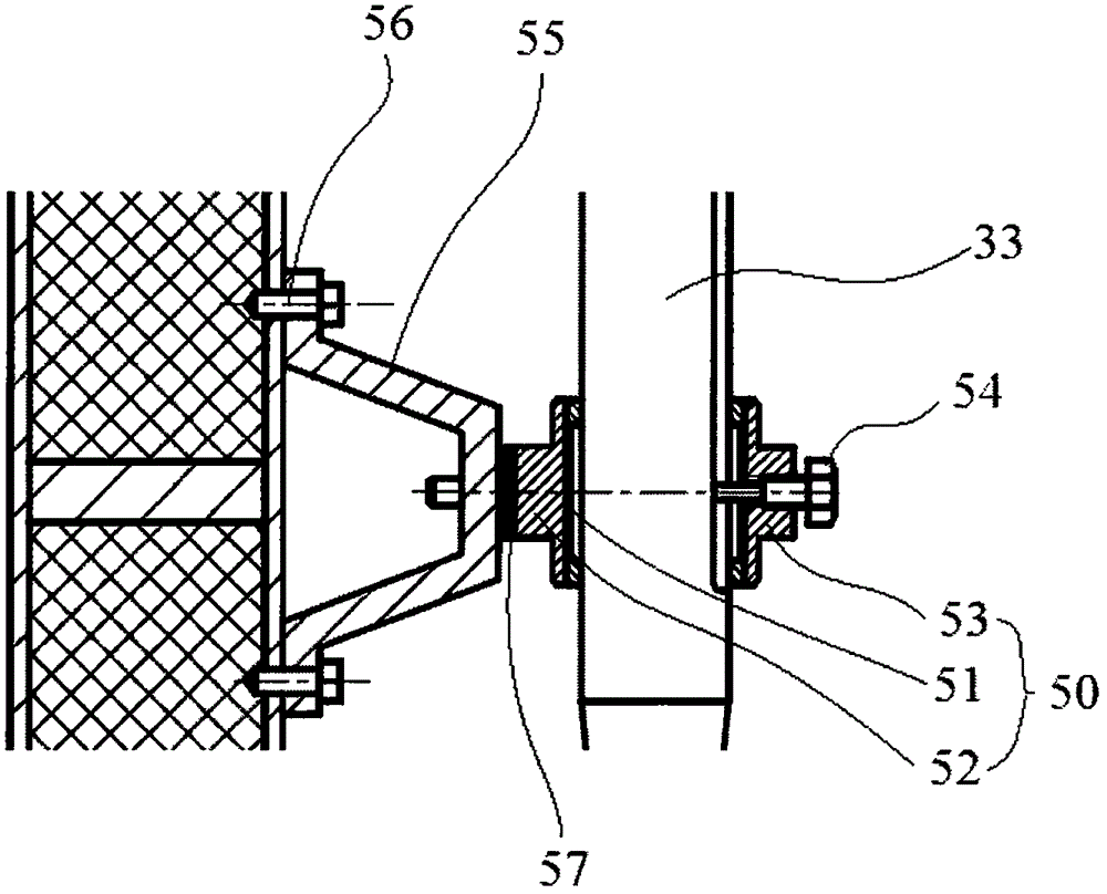 Sealing door based on Archimedes helix