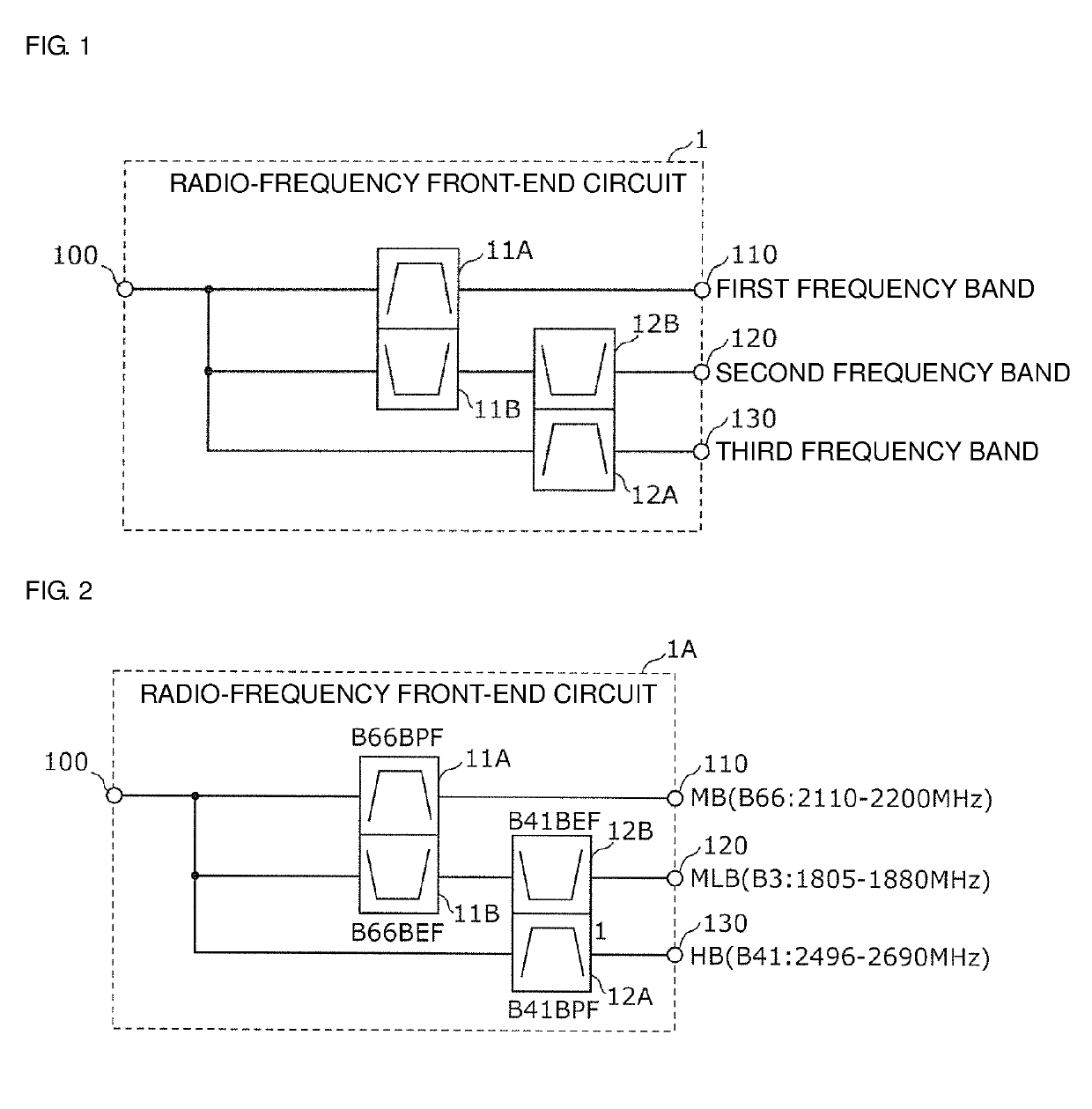 Radio-frequency front-end circuit and communication device