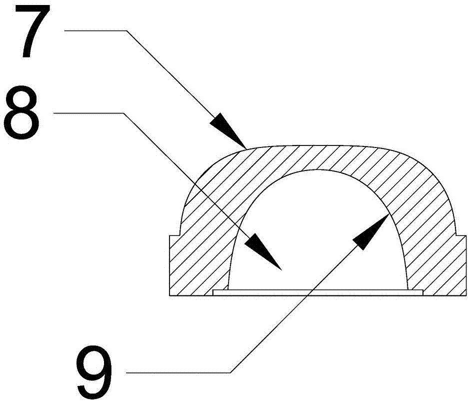Lens and lens group for plug-in LED lamp beads