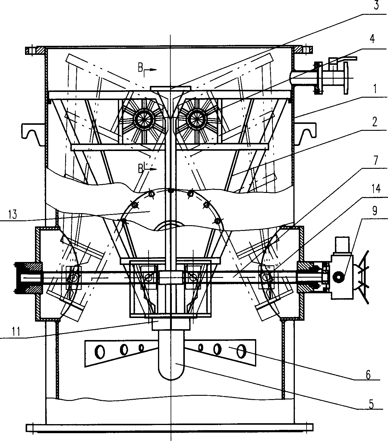 Two-leaf pull-push protective-wing type bullet-taking apparatus